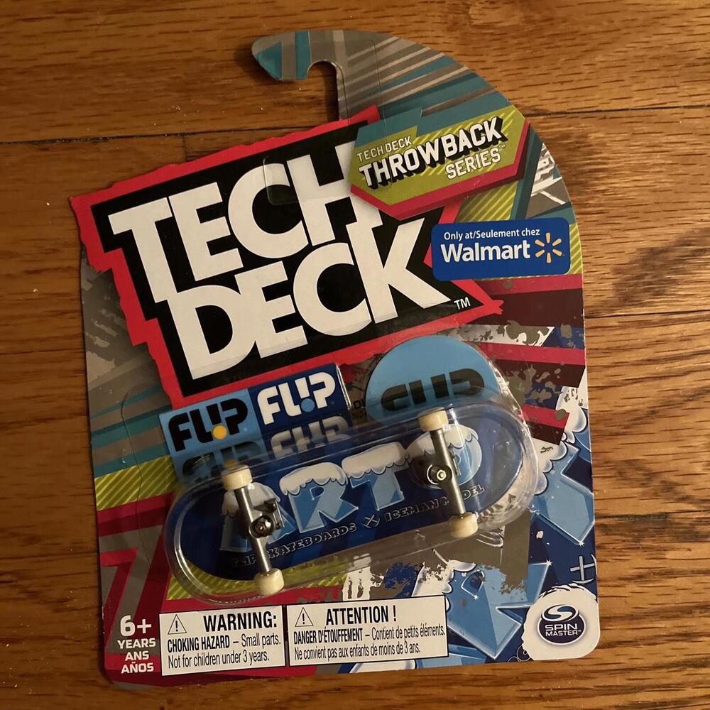 Tech Deck Flip ARTO Throwback Series Fingerboard Iceman Model NEW